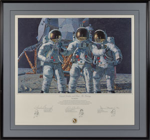 Lot #6416  Apollo 12 Signed Print - Image 1