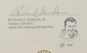 Lot #6416  Apollo 12 Signed Print - Image 3