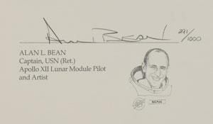 Lot #6416  Apollo 12 Signed Print - Image 4