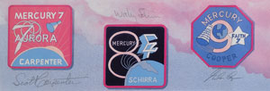 Lot #6107  Mercury 7 Signed Lithograph - Image 3