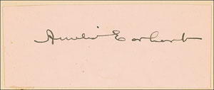 Lot #6042 Amelia Earhart Signature