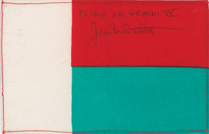 Lot #6165 Jim McDivitt's Gemini 4 Flown Madagascar Flag - Image 1