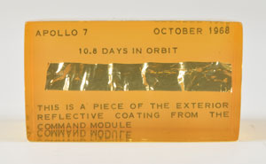 Lot #6288  Apollo 7 Flown Fragment