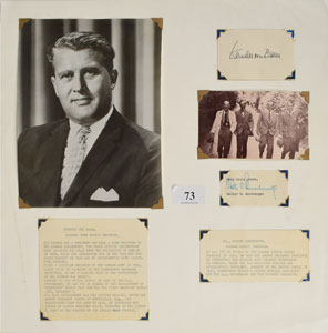 Lot #6057 Wernher von Braun and Walter Dornberger Signatures - Image 1