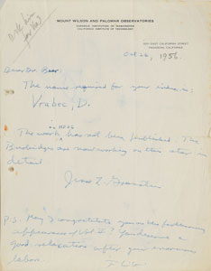 Lot #6029 Jesse L. Greenstein Group of (8) Letters - Image 4
