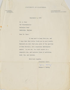 Lot #6031 George Herbig Group of (7) Letters - Image 4