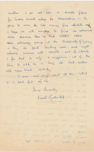 Lot #6034 Donald Lynden-Bell Autograph Letter Signed - Image 2