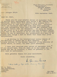 Lot #6038 Harold Spencer Jones Group of (20) Letters - Image 4