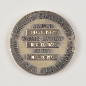 Lot #6583  Apollo 17 Silver and Bronze Robbins Medals - Image 2