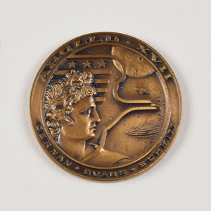 Lot #6583  Apollo 17 Silver and Bronze Robbins Medals - Image 3