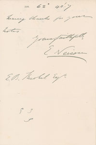 Lot #6035 Edmund Neville Nevill Pair of Autograph Letters Signed - Image 5