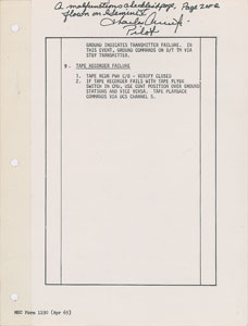 Lot #6141 Charles Conrad's Gemini 5 Flown Page - Image 1