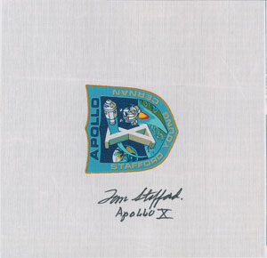 Lot #6321 Tom Stafford Signed Apollo 10 Beta Patch - Image 1