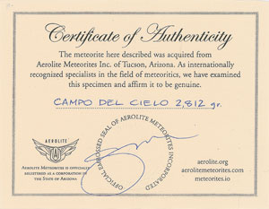 Lot #6009  Campo del Cielo Iron Meteorite - Image 4