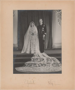 Lot #430  Queen Elizabeth II and Prince Philip - Image 1