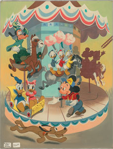 Lot #722  Disney Studios: Mickey's Birthday Artwork - Image 1