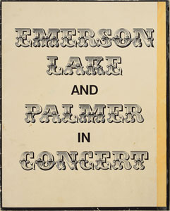 Lot #828  Emerson, Lake, and Palmer Pair of Signed