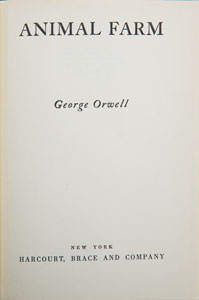 Lot #218 George Orwell