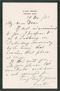 Lot #489 Joseph Lister - Image 1