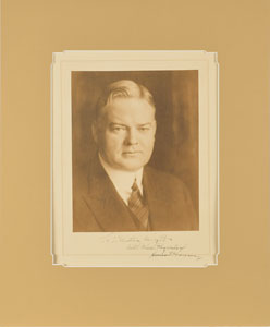 Lot #327 Herbert Hoover - Image 1