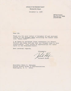 Lot #340 Richard Nixon - Image 1
