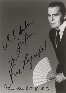 Lot #692 Karl Lagerfeld and Pierre Cardin - Image 1