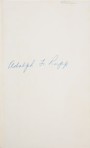 Lot #1029 Adolph Rupp - Image 1