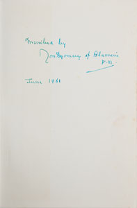 Lot #551  Montgomery of Alamein - Image 1