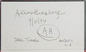 Lot #163 Allen Ginsberg - Image 1