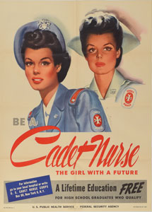 Lot #561  World War II Posters: Nurse Recruitment