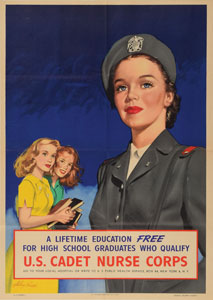 Lot #561  World War II Posters: Nurse Recruitment - Image 2