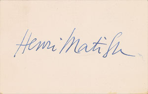 Lot #672 Henri Matisse