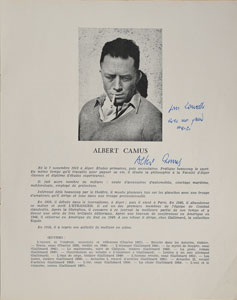 Lot #15 Albert Camus - Image 1