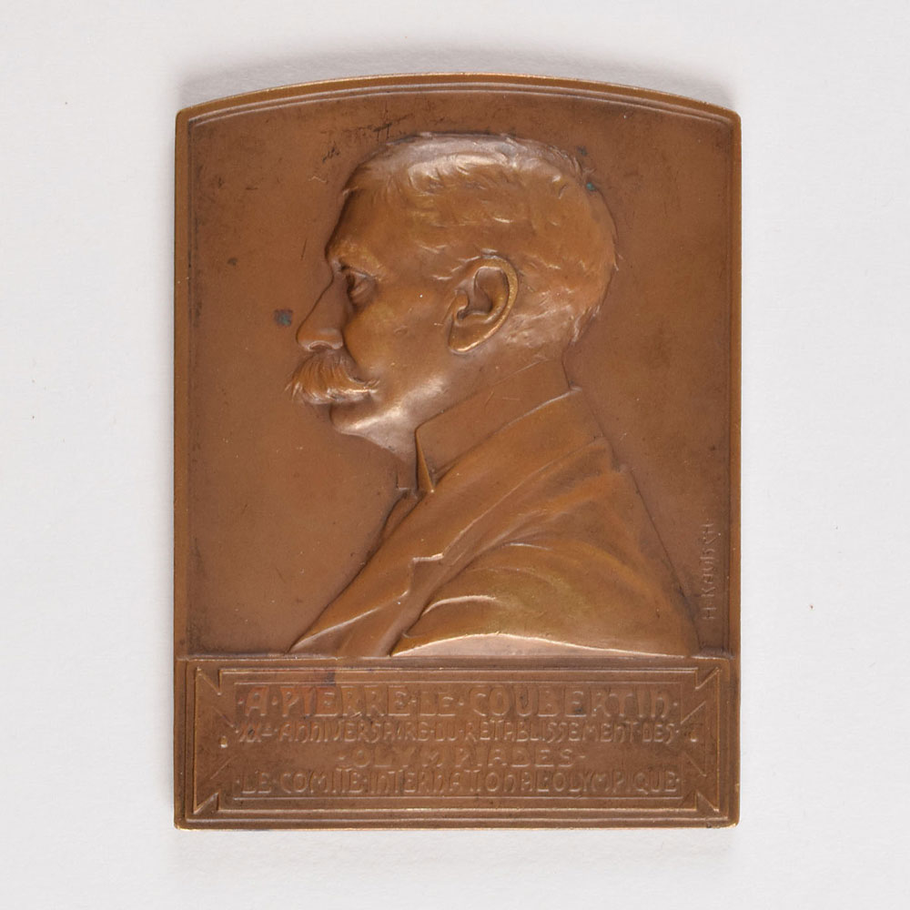 Lot #3021  IOC 1914 Pierre de Coubertin Bronze Medal