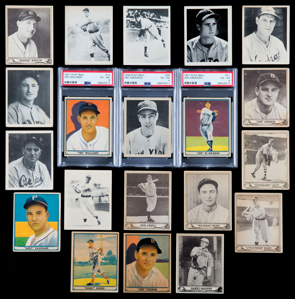 Lot #9111  1939-41 Play Ball Collection with Two DiMaggio’s