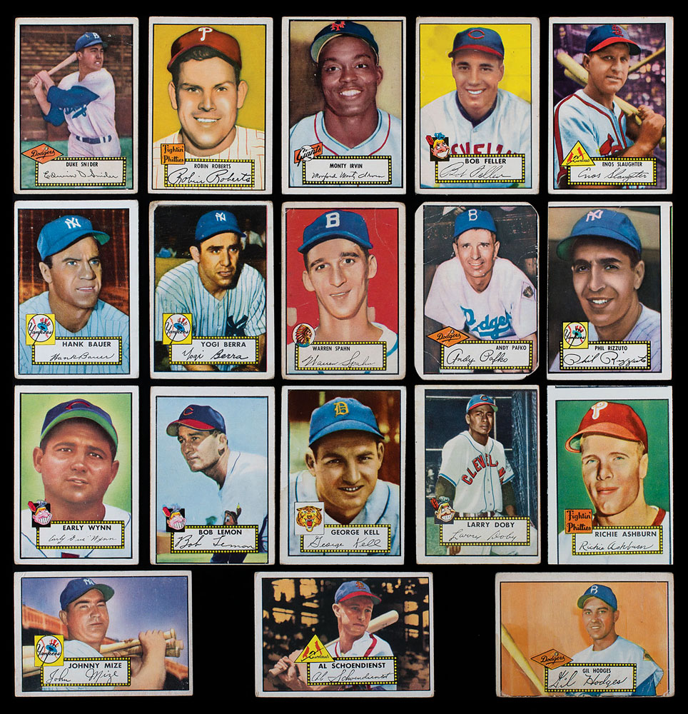 Lot #9167  1952 Topps Near Complete Low-Number Run