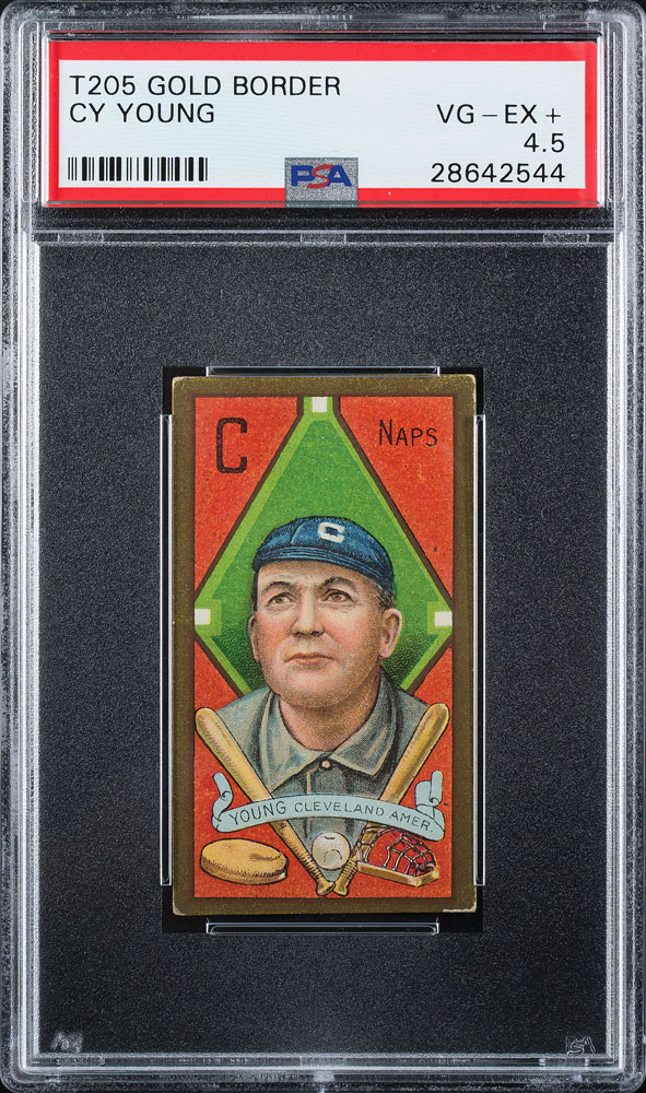 Lot #9032  T205 Gold Border Cy Young PSA VG-EX+ 4.5