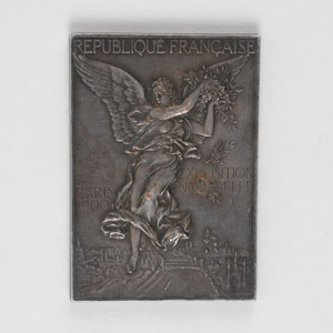 Lot #9509  Paris 1900 Summer Olympics Silvered Bronze Winner’s Medal for ‘Exercices Physiques et Sports’ - Image 2