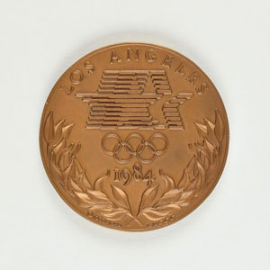 Lot #9612  Los Angeles 1984 Summer Olympics Bronze Participation Medal - Image 1