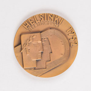 Lot #3064  Helsinki 1952 Summer Olympics Bronze Participation Medal - Image 1