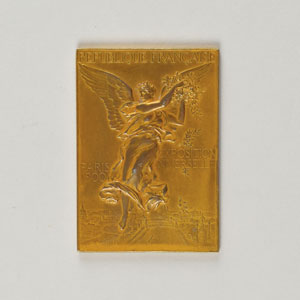 Lot #9510  Paris 1900 Summer Olympics Gilt Silver Winner’s Medal for 'Concours Scolaires' - Image 2