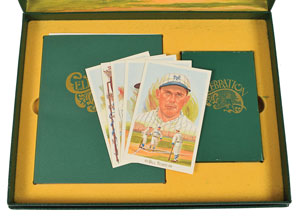 Lot #9320  Perez-Steele Signed 1989 Baseball Hall of Fame Art Postcard Set - Image 7