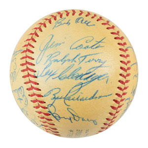 Lot #9306  NY Yankees 1961 Signed Baseball - Image 2