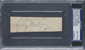 Lot #9255 Mickey Cochrane Signature - Image 1