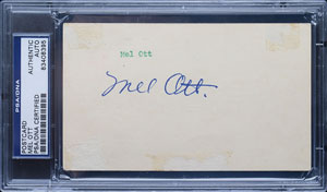 Lot #9316 Mel Ott Signature - Image 1