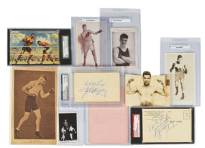 Lot #9469 Jack Dempsey and Gene Tunney Group Lot