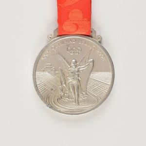 Lot #9645  Beijing 2008 Summer Olympics Silver Winner's Medal - Image 2