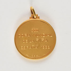 Lot #9412  1982 FIFA World Cup Gold Winner's Medal - Image 2