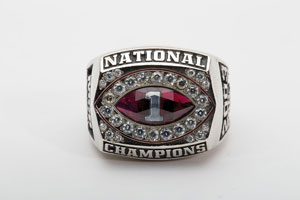 Lot #9419  2003 USC Trojans Championship Ring - Image 1