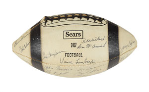Lot #9433  Green Bay Packers 1967 Team-Signed Football - Image 3